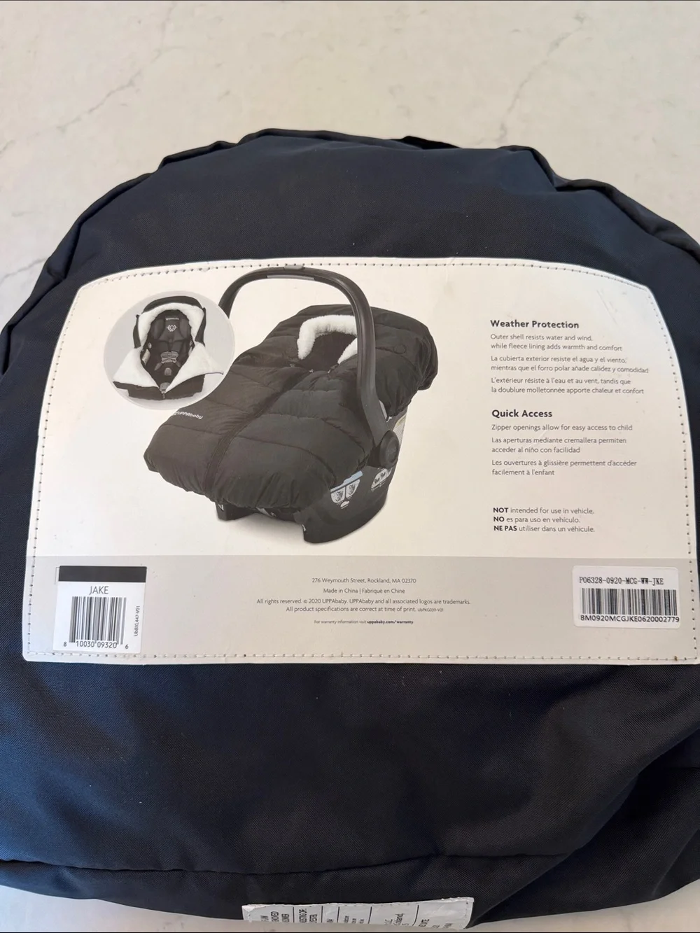 UPPAbaby CozyGanoosh for all Mesa Baby Car Seat Warm Winter Weather cover